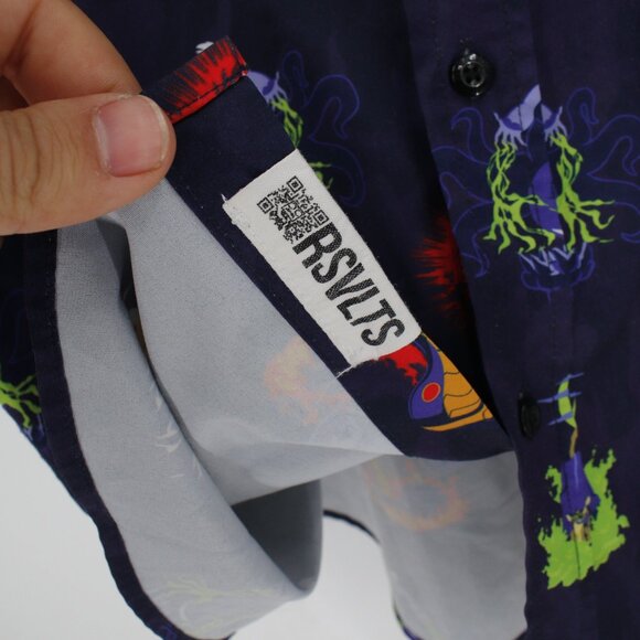 RSVLTS Shirt Mens 3XL Disney villains Evil Moments Button Down Short Sleeve - Picture 7 of 13